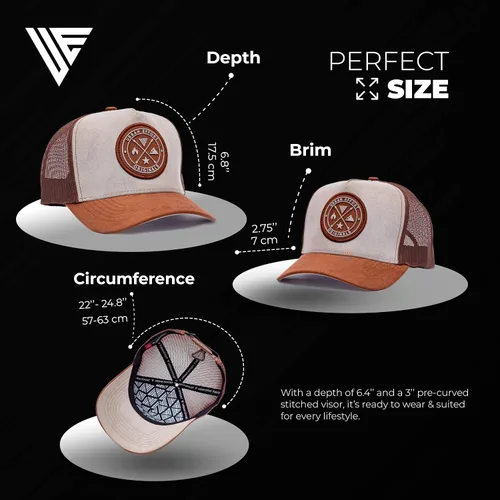 Miniatura 45 de Urban Effort Gorra trasera de malla, para hombres y mujeres, gorra de béisbol de 5 paneles, gran cierre a presión para caza y senderismo