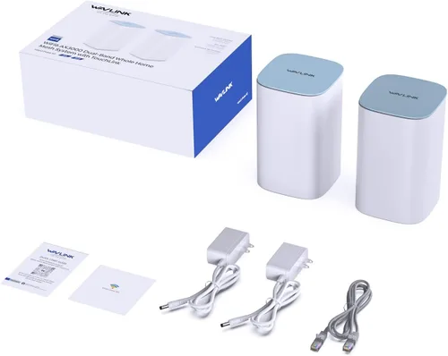 Miniatura 8 de WAVLINK AX3000 WiFi 6 Mesh System 2 Pack - Cubre hasta 5000 pies cuadrados, velocidades de hasta 3.0 Gbps, reemplaza el enrutador inalámbrico