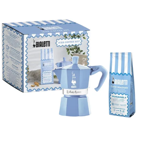 Miniatura 11 de Bialetti 5043 - Cafetera espresso arcoíris, Azul Claro
