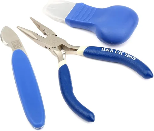 Miniatura 3 de H&S - Kit de herramientas de reparación de relojes, 155 piezas, herramientas para extracción de eslabones y espalda y ajuste de correa, viene en una
