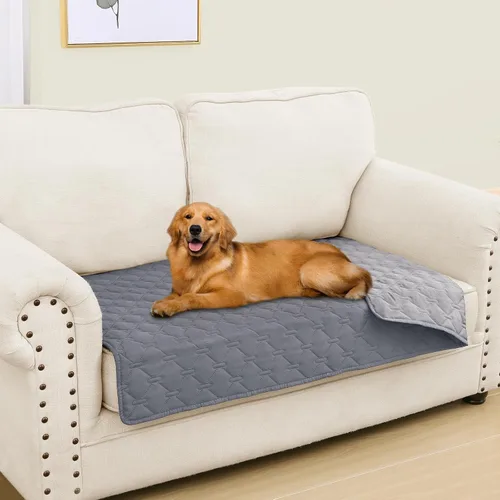 Miniatura 133 de Smiry Funda Impermeable para Cama de Perro, Manta Suave Reversible para Mascotas, Lavable a Prueba de Fugas para Gatos y Perros, Funda para Sofá