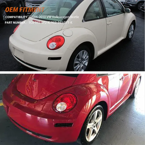 Miniatura 8 de ADIIL Carcasas de luz de marcador lateral trasero con lente ahumada para VW Volkswagen Beetle 2006-2010