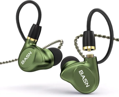 Miniatura 8 de BASN Metalen - Auriculares intrauditivos con 4 controladores, IEMs con aislamiento de ruido con graves profundos, para músicos, cantantes, Azul