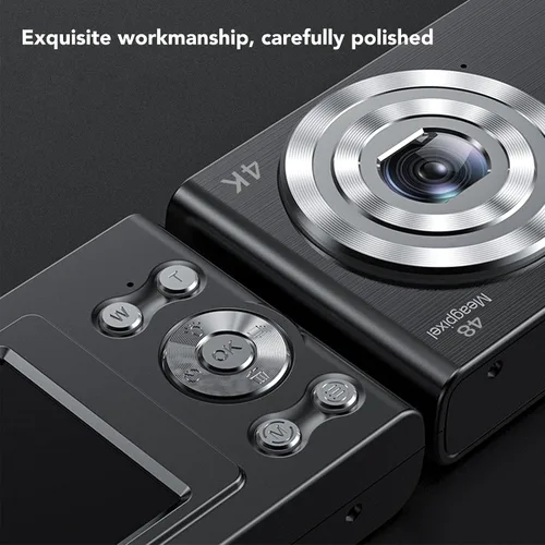 Miniatura 6 de Cámaras digitales 4K, 1080P 48MP Vlogging cámara de video con zoom de 16X, bolsillo de pantalla de 2.7 pulgadas, cámara compacta de disparo de punto