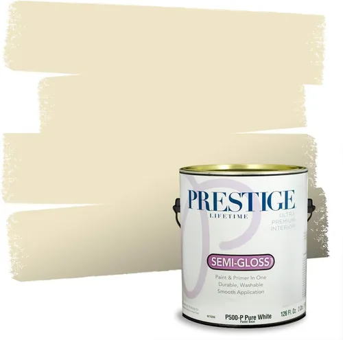Miniatura 71 de PRESTIGE Paints Exterior Paint and Primer In One, 1-Gallon, Satin, Comparable Match of Benjamin Moore* Royal Linen* 931BM-PCM