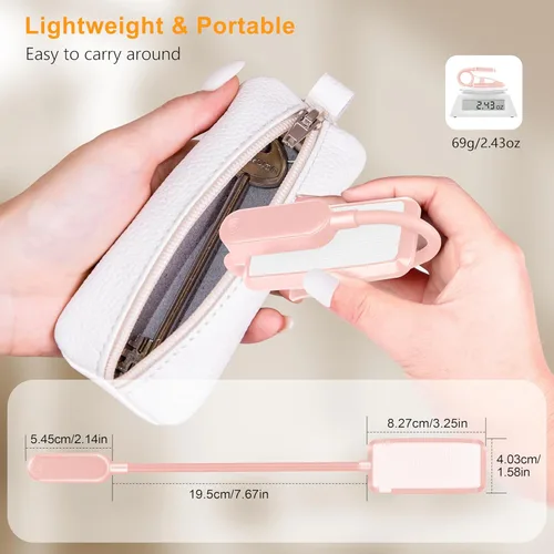 Miniatura 8 de Gritin Luz de libro recargable de 16 LED para leer en la cama, cuidado de los ojos, 3 temperaturas de color, brillo de atenuación continua, 80 horas