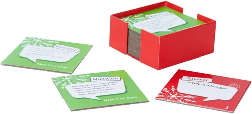 Miniatura 5 de Posavasos temáticos navideños de trivia de Name That Song - Posavasos navideños con temática de Navidad - Juego de 20