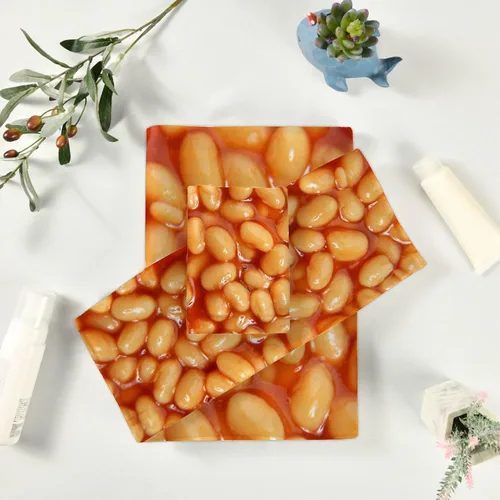 Miniatura 7 de Baked Beans - Juego de toallas de baño de 3 piezas, 1 toalla de baño, 1 toalla de mano, juego de toallas de algodón de secado rápido suave