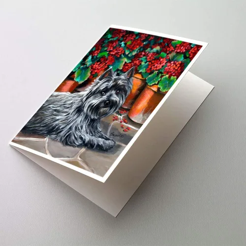 Miniatura 63 de Caroline's Treasures PPP3013GCA7P - Tarjetas de felicitación y sobres para mascotas de Basset Hound Teacher, paquete de 8 tarjetas en blanco