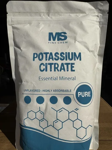 Citrato de potasio en polvo - Suplemento de electrolitos esenciales para hidratación y equilibrio mineral, apto para veganos, apoya la salud