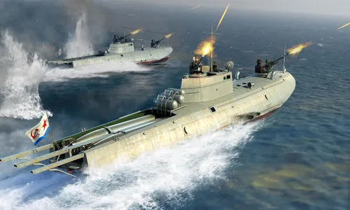 Miniatura 2 de Merit 63503 Kit de construcción de barco torpedo de clase G-5 de la marina soviética, gris