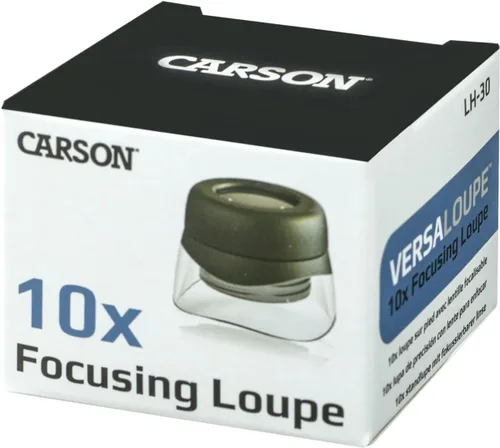 Miniatura 7 de Carson Lupa Versaloupe 10x con soporte de enfoque (LH-30)