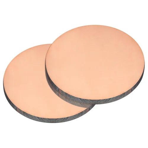 Miniatura 8 de uxcell Hoja de cobre puro, 4 piezas de 2 x 0.04 pulgadas, calibre 18 T2, placa redonda de metal de cobre para manualidades, reparaciones eléctricas