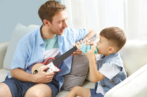 Miniatura 6 de Hape Aprende con Luces Armónica Capacidad de Carga USB Modo de Aprendizaje y Banda Instrumento Musical