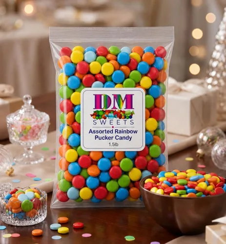 Miniatura 3 de Surtido de caramelos Rainbow Pucker – 1.5 libras de dulces crujientes con sabor a fruta agria y deliciosa. Perfecto para repuestos de máquinas