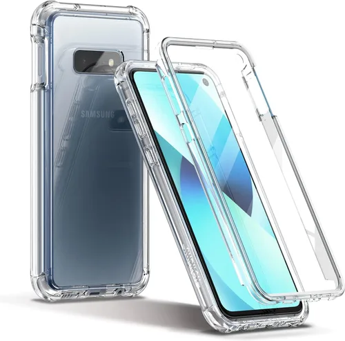 Miniatura 8 de SURITCH Funda transparente para Samsung Galaxy S10E (solamente) de 5.8 pulgadas, [protector de pantalla integrado] protección de cuerpo completo a