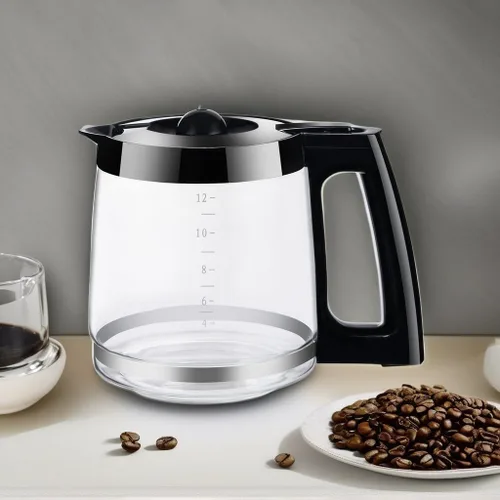 Miniatura 5 de Jarra de café de vidrio de repuesto de 12 tazas compatible con cafetera Hamilton Beach Flexbew, cafetera para 49980A, 49980Z, 49983, 49618, 46300