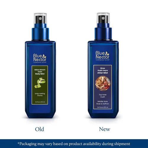 Miniatura 2 de Blue Nectar Niraa Oudh Veera Attar Mist Bruma de perfume para hombres y mujeres Oudh Attar de larga duración con rosa y azafrán Spray