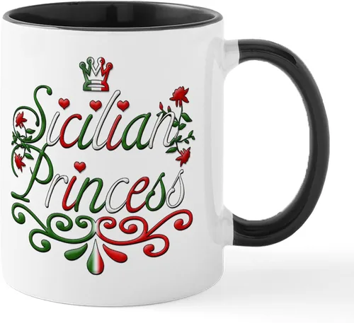 Miniatura 52 de CafePress Sicilia Mug - Taza de café de cerámica (11.0 fl oz)