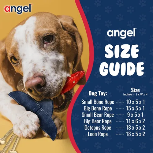 Miniatura 5 de Angel Pet Supplies Loon - Juguete de cuerda natural para perros Juguete duradero para perros Estimulación interactiva y mental Juguetes