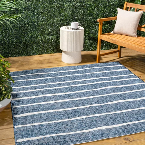 Miniatura 12 de JONATHAN Y SMB125D-210 - Alfombra de pasillo para interiores/exteriores, diseño bereber a rayas, fácil de limpiar, de alto tráfico, apta