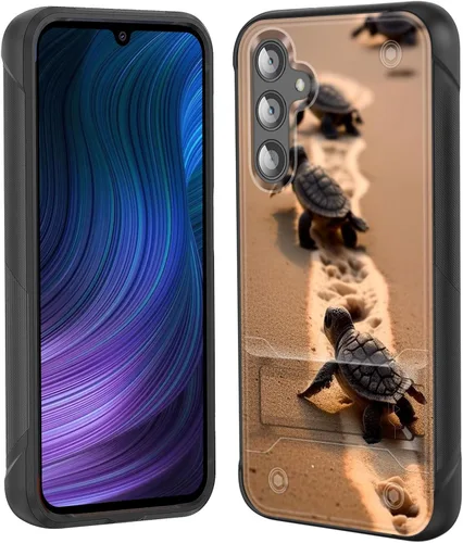 Miniatura 66 de Funda para Galaxy S24 Plus con soporte, doble capa híbrida de policarbonato duro y silicona suave, resistente a prueba de golpes, funda protectora