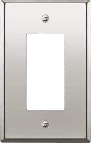Miniatura 8 de ENERLITES Placa decorativa de pared metálica para interruptor o tomacorriente, cubierta de tomacorriente de acero inoxidable, resistente a