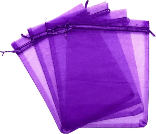 Miniatura 13 de 25 bolsas de organza con cordón de 8 x 12 pulgadas, regalo de fiesta de boda, juguetes, bolsas de maquillaje, bolsa de regalo Negro