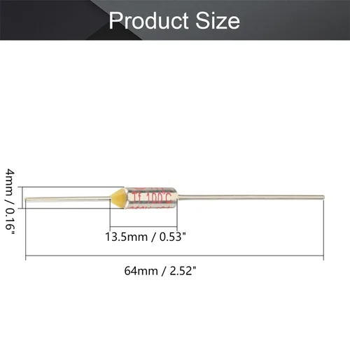 Miniatura 2 de Fielect Fusibles Térmicos 212.0 °F Corteos Térmicos Fusible Circuito de Corte Temperatura Fusible Térmico 250V 10A