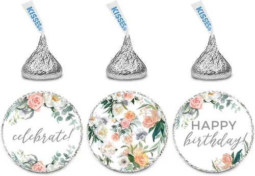 Miniatura 38 de Andaz Press Peach Coral - Colección de fiesta de jardín floral para baby shower, tarjetas de juego de adivinanzas de caramelos, paquete de 30