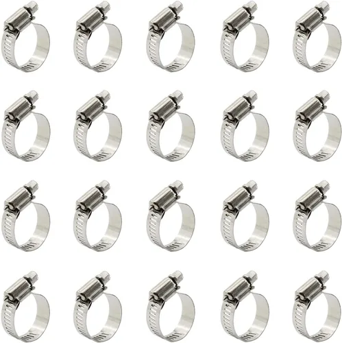 Miniatura 11 de 20 abrazaderas de cable, abrazaderas ajustables de acero inoxidable 304 para conductos, abrazadera de tubo, abrazadera de conducto de aire
