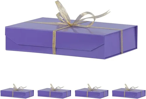 Miniatura 19 de 5 cajas de regalo rosa con cinta de 9.5 x 7 x 4 pulgadas, caja de regalo resistente con tapa para embalaje de regalo, cajas de almacenamiento