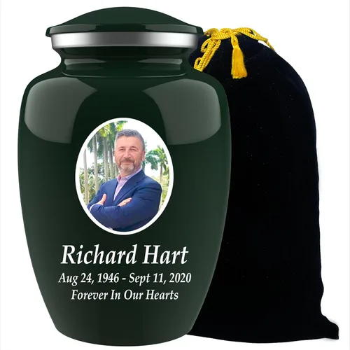Miniatura 17 de Urnas de cremación con fotos personalizadas para cenizas adultas, hombres y mujeres, Urnas funerarias personalizadas de 200 libras para cenizas