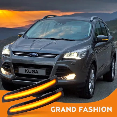 Miniatura 6 de Luces LED de señal de giro para espejo lateral para Ford Focus ST RS 2012-2018, para Ford Kuga Escape Ecosports 2013-2018, C-Max 2013-2017, Lentes