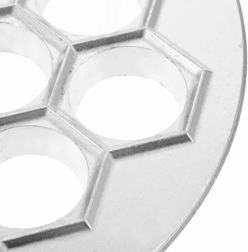 Miniatura 2 de CALLARON Molde de aluminio para bolas de masa hervida de 19 agujeros, prensa rusa para albóndigas de masa hervida para albóndigas grandes de 9.05 x