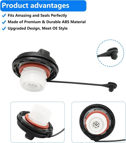 Miniatura 5 de FC1079 Reemplazo de tapa de gasolina para 2004-2009 F150 de reemplazo de tapa de combustible compatible con 2009-2021 F250 F350, Mustang 2008-2013