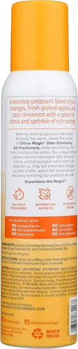 Miniatura 3 de Citrus Magic Edición Limitada Eliminador de olor natural – Aerosol ambientador, sidra de especias de naranja, 3 onzas, paquete de 3