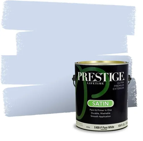 Miniatura 341 de Pintura Exterior + imprimación PRESTIGE, todo-en-uno, 1 galón, acabado mate, color comparable al Valspar* Royal Gray* VS151-Gris real