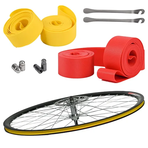 WINDIR Paquete de 4 tiras de revestimiento de llanta de bicicleta, nailon 700C/29/26/27.5/24/20 pulgadas, cinta de calidad para tubos interiores de