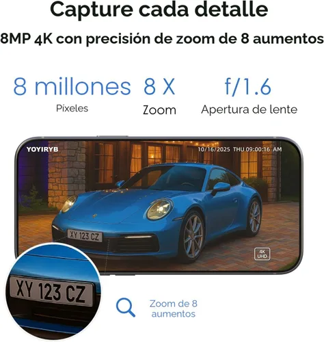 Miniatura 2 de Cámaras de seguridad 4K inalámbricas para exteriores, sin suscripción, sistema de cámara de seguridad para el hogar alimentado por energía solar