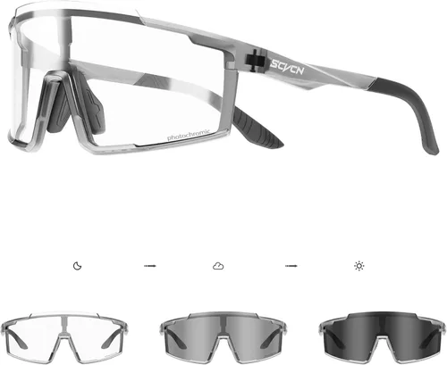 Miniatura 7 de SCVCN Gafas de sol de ciclismo fotocromáticas deportivas para hombres y mujeres, gafas de montaña MTB, protección UV, conducción y correr 1