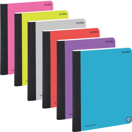 Miniatura 8 de Enday Cuadernos de composición de papel a rayas anchas, cuaderno de composición de tapa dura, libros de composición rayados de alta calidad