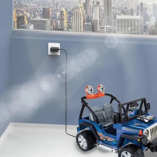 Miniatura 6 de Hafiuege Cargador de 12 V compatible con Power Wheels batería gris, batería superior naranja, gris Fisher-Price, cable de alimentación de juguetes