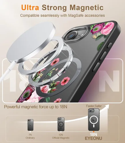 Miniatura 58 de Goodon para iPhone 15 Pro Max con protector de pantalla de privacidad, compatible con Magsafe, funda translúcida mate a prueba de golpes - Linda