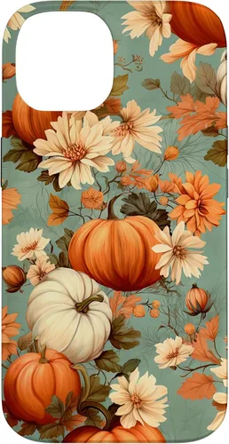 Miniatura 4 de Funda con temática de otoño para iPhone 12/12 Pro, diseño vintage de otoño con diseño de calabaza y calabaza