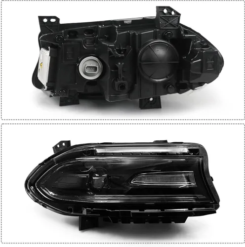 Miniatura 4 de Conjunto de faros delanteros FIONE Xenon/HID compatible con Dodge Charger 2015-2021 con luz diurna LED en el lado izquierdo del conductor LH