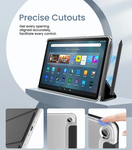 Miniatura 5 de MoKo Funda compatible con tablet Amazon Kindle Fire Max 11 (13ª generación, versión 2023) de 11 pulgadas, funda delgada de piel sintética