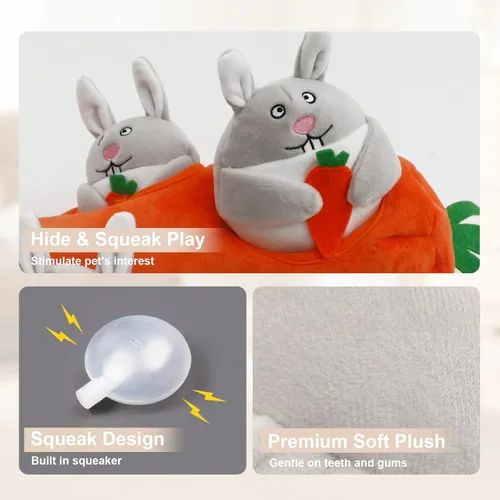 Miniatura 4 de Juguete chillón Ifoyo para perro, grande, duradero, para perros medianos/pequeños, mascotas, juguete para perros de Navidad de Halloween