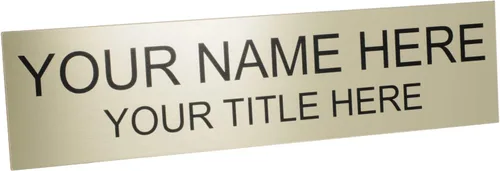 Miniatura 31 de ExcelMark Placa de nombre personalizada para puerta, oficina, pared, personalizada con tu texto, 2 x 8 pulgadas (1 línea, negro)