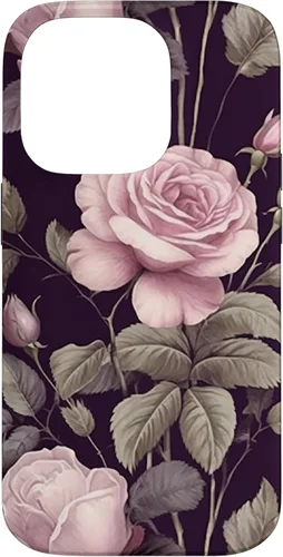 Miniatura 16 de Funda rosa botánica para iPhone 13 Floral Vintage Pattern with cute pink purple